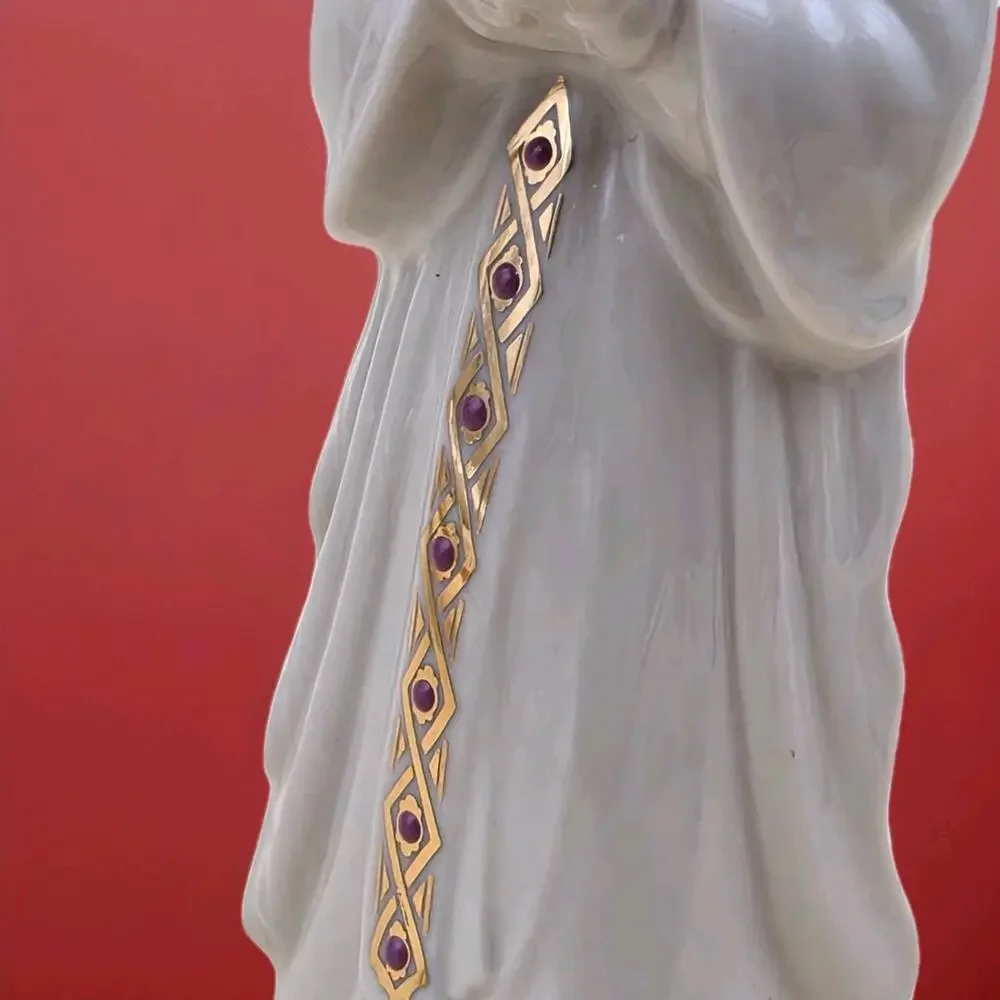 Lenox China Jewels Ivory Nativity Porcelain Joseph, Mary & Baby Jesus in Box